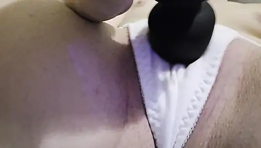 Horny MILF Enjoys Vibrator Through Panties...