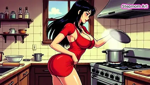 JOI stiefmutter in der Küche heiß - komm mit mir 100% Du wirst kommen - Dirtytalk