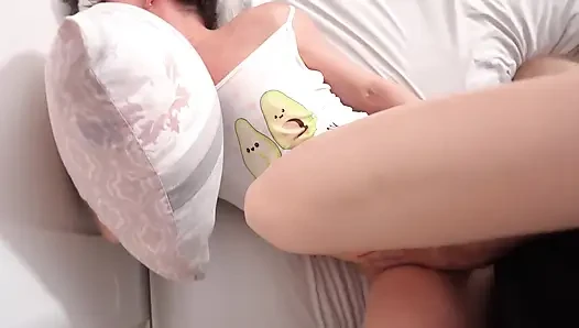 Rough Pounding in Missionary Makes Stepdaughter Cum While Her Whole Body Shakes
