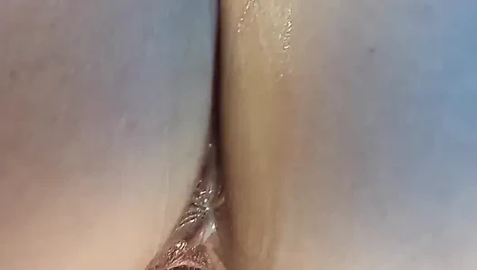 She's Jumping on a Dick and Getting Full of Cum (close-up Creampie)