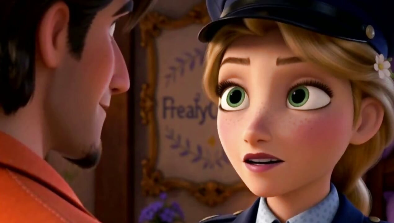 Tangled Bliss: Rapunzel's First Blowjob with Flynn in 4K