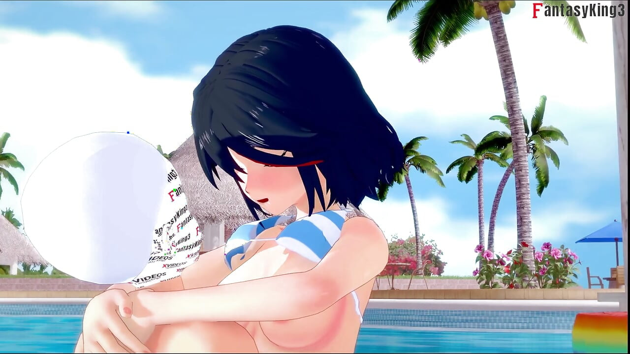Ryuko Matoi sex on the pool - Killlakill