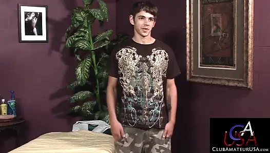 Twink Shawn Lane Is Seduced Into His First Ever Handjob By Deviant Masseur