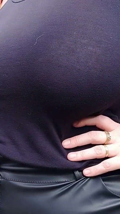 Memorable moment from "I spent it with my stepmother, she loves to show off in public with transparent clothes."