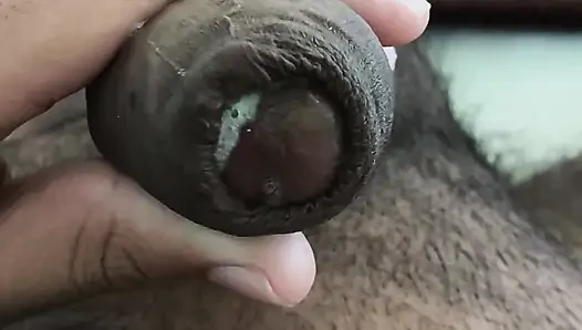 18 year old Indian boy closeup cumshot