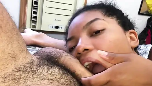 Stieftochter hat deinen pissesaft mit spucken