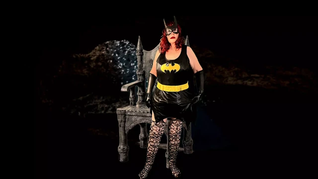 A Batgirl’s Missionary, Legs Spread Creampie Fuck for Granny Carmen!