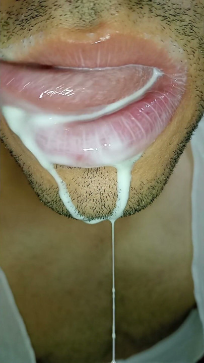 Deepthroat latino sloppied saliva ahegao, spitting, kissing, submissive, oral fucking | Clip 1