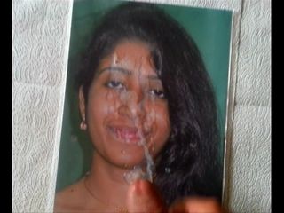 Cumtribute to a pretty indian lady .