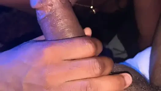 Amature Ebony teen Sloppy Sucking Huge cock  DSL  Before getting juicy Pussy Fucked
