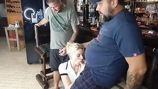 Got Face Fucked by Boyfriend and His Best Friend