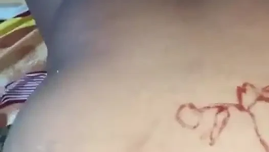 I Decorated My Pussy and Ass with Henna and Then Got Fucked by My Lover