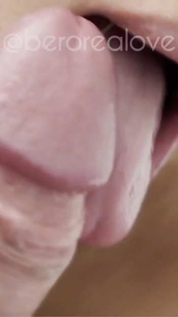 Thrilling moment from "He grows in my mouth"