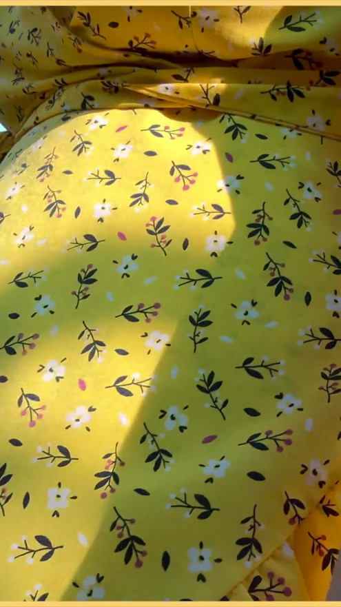 Wifey heads out in a cute summer dress braless and looks amazing with her blonde hair. | Clip 1