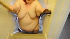 SSBBW Jelly Belly Stairs