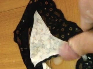 spunking in a visitors panties