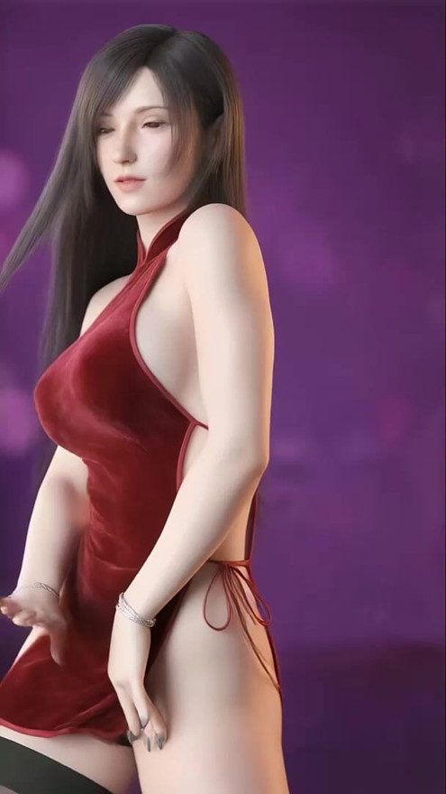 Tifa's Charismatic Dance (AOA - Good Luck) Uncensored Hentai AI Generated