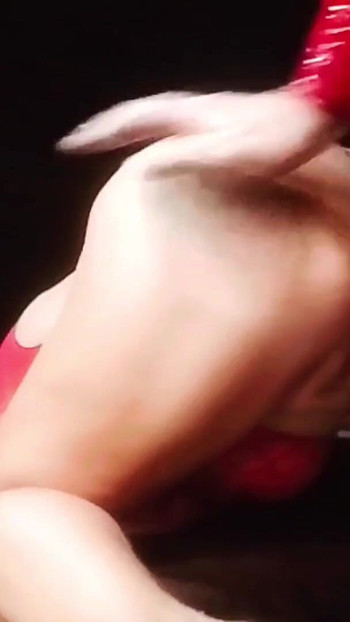 Key moment from "Stepmom dressed me up in latex"