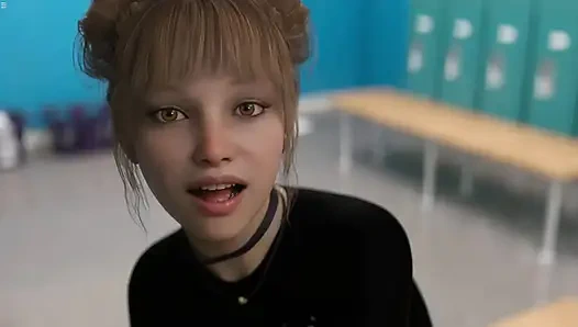 18 Plus School Girl Sucking Cock In Locker Room Cum Swallows