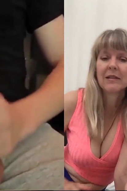 Grandma Watching Webcam Wank
