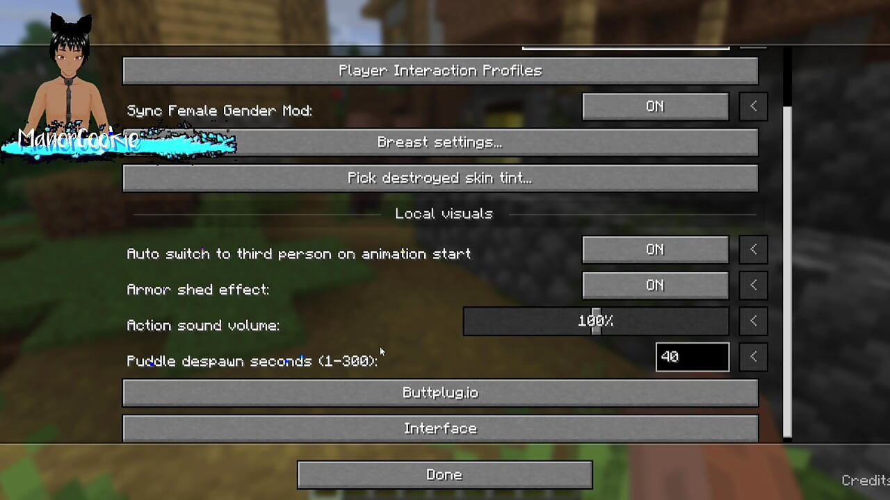 Minecraft mod Needs of Nature - Steve and alex masturbating and showing off some features! Like Cum!