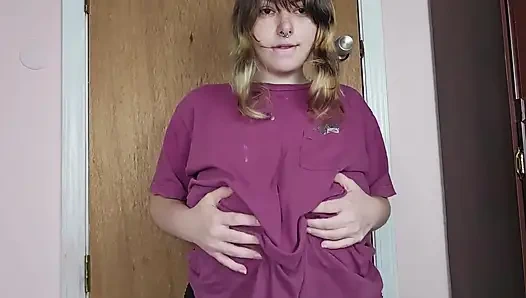 Tit Sucking Dildo Riding