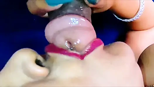Bhabhi India pengisap kontol muncrat di mulut