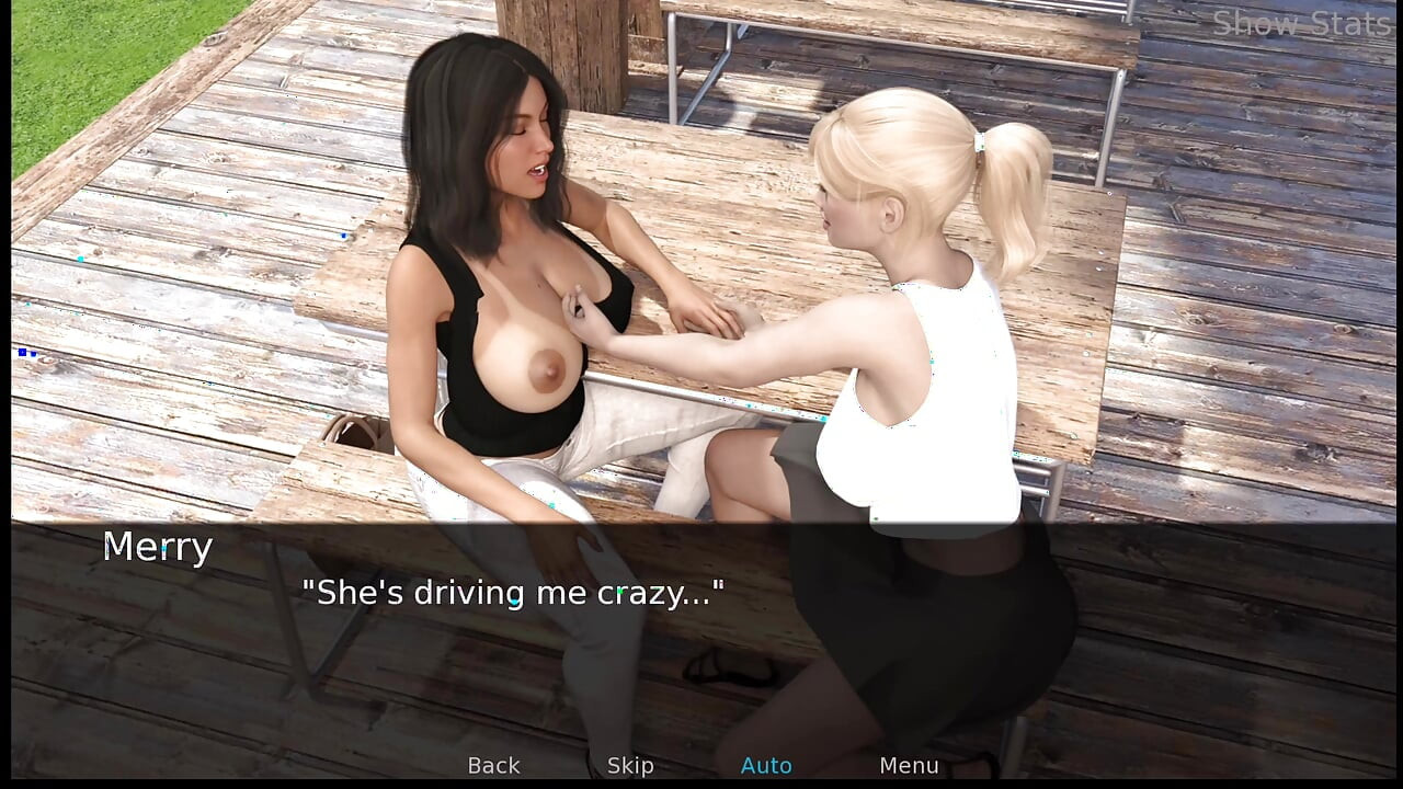 Project hot wife - playing with jenny's boobs outdoor