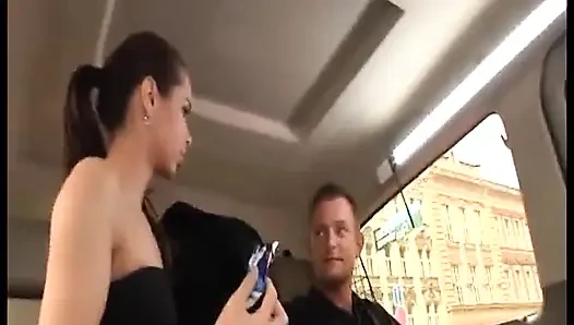 Taxi Driver Fucks His Passengers - Horny German Cabbie Pounds Sexy Guests Raw in the Backseat