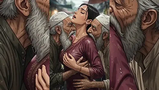 Tante seksi india dan kakak ipar india didominasi sama pria muslim kotor - grup seks di tempat umum & korupsi