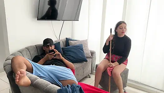 My Little Best Friend Pretends to Be Gay to End up My Fiancée's Ass Ends up in Real Homemade Sex