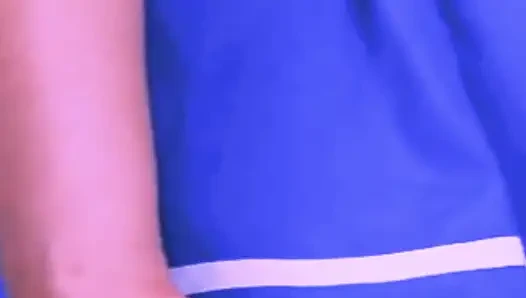 She goes to the gym and gets very hot and rides the cock all the way to the bottom