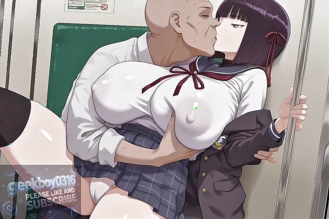 hentai ai video - Ugly Man Trapped On A Looping Empty Train With A Busty Ovulating Schoolgirl From Another Dimension