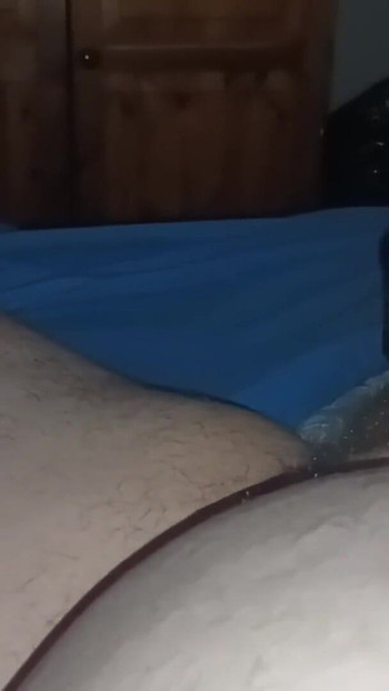 Powerful moment from "Chubby man masturbating his small dick in bed"