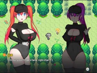 Oppaimon, хентай-пародийная игра, часть 5, лучшая медсестра трахает покемона