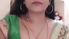 Satynowa jedwabna ciocia sari - usha tiwari