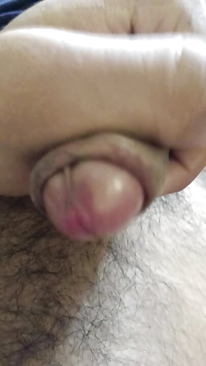 After long time playing with dick and coming water