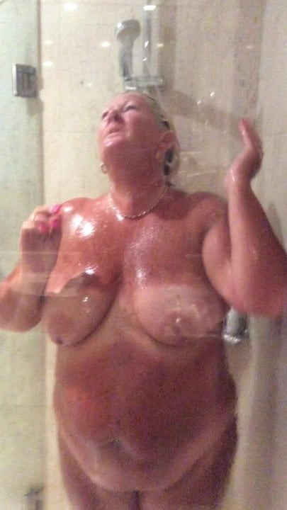 Jennifer in the shower