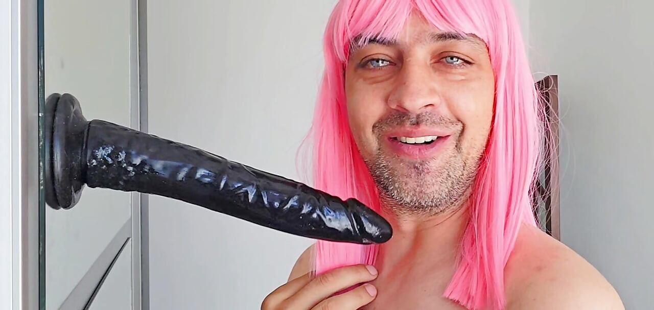 Deeptroath a big black dick 25 cm, fuckkng my neck until i cry