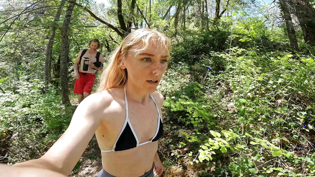 We Got Caught Fucking at a Waterfall with Facial & Cumwalk
