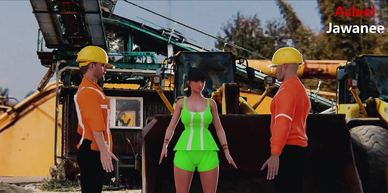 Sexo a três em um canteiro de obras indiano com colegas