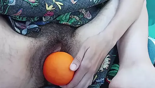 Fruit masturbation. Apple or orange?