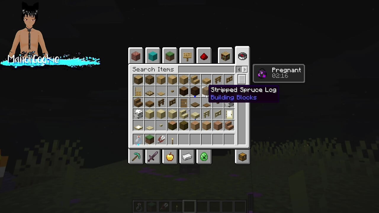Minecraft mod Necessidades da Natureza - Steve e Alex se masturbando e mostrando algumas características! Como porra!