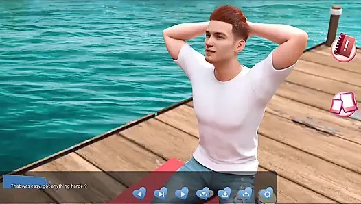 Membantu cewek-cewek seksi #3 - Johannes menyelidiki puncaknya untuk melihat apa yang sedang dilakukan gadis di kabin ini.