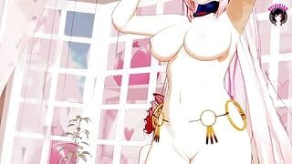 4 meisjes - Onegai Darling sexy dans (3d hentai)