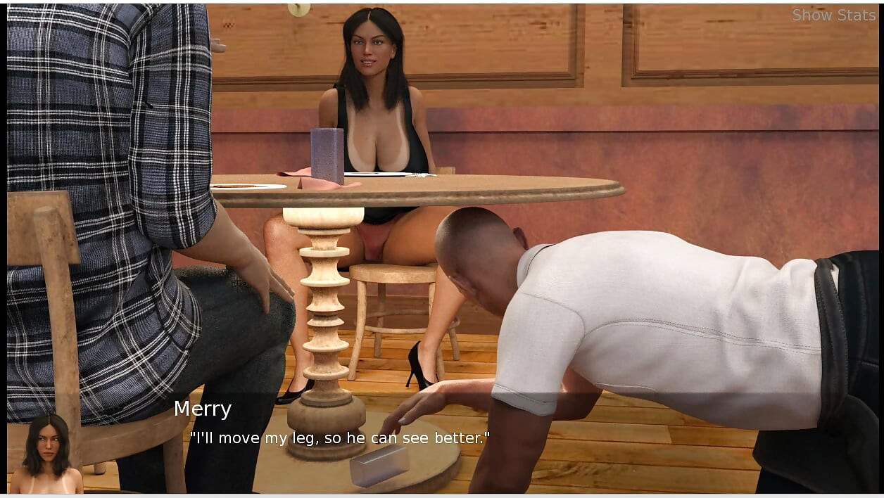 Project Hotwife - Igra - Roleplay - Hotwife zeza konobara tijekom večere