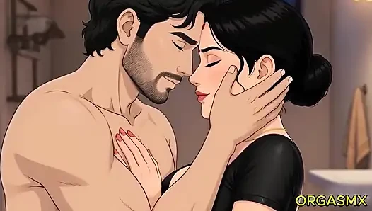 Desi Hot Bathroom Passionate Encounter with Sensual Village Wife