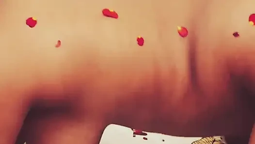 Aman put a cock in Tejaswini's mouth and she sucked it