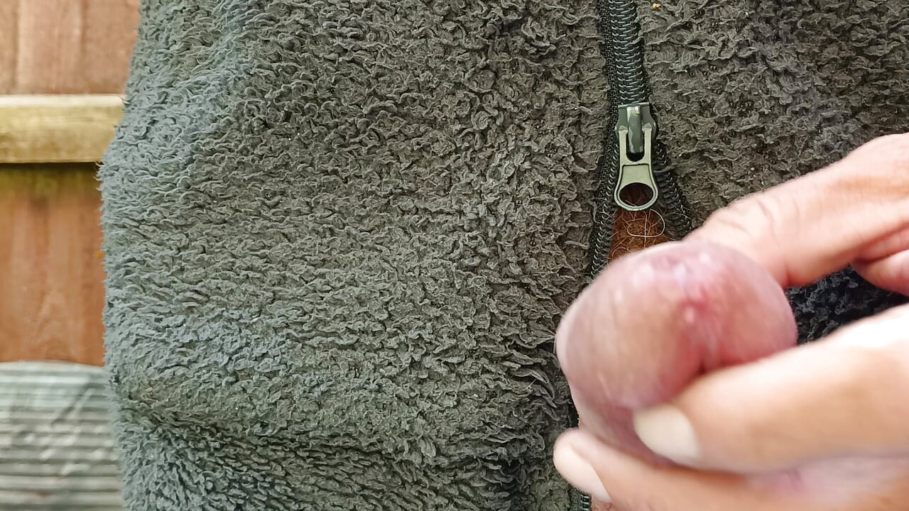 Big Uncut Cock Edging and Cumming, Outdoor Onesie Wank for the Neighbours - Rockardglans