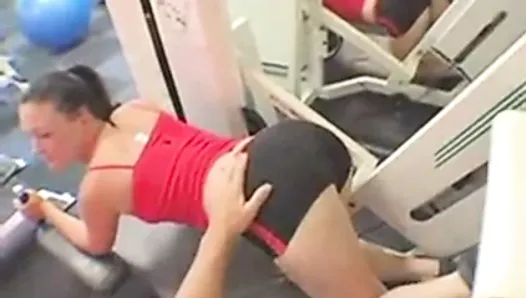 Innocent Chick in Hot Butt and Leg Exercise